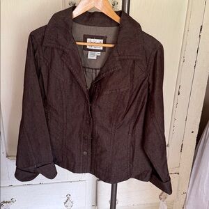 Live a Little Chocolate Brown Jacket